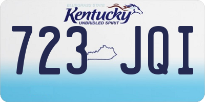 KY license plate 723JQI