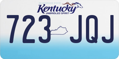 KY license plate 723JQJ