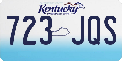 KY license plate 723JQS