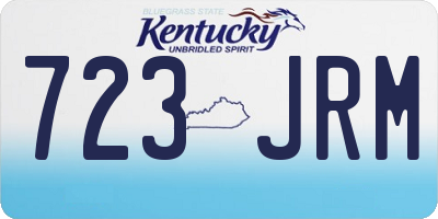 KY license plate 723JRM
