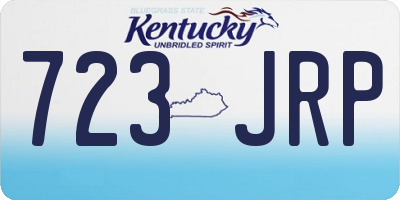 KY license plate 723JRP
