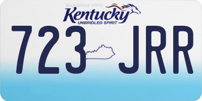 KY license plate 723JRR