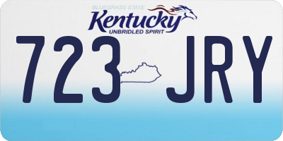 KY license plate 723JRY