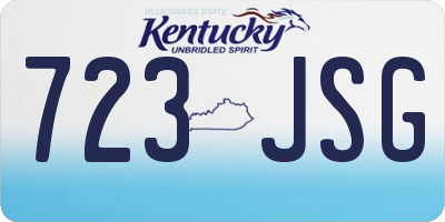 KY license plate 723JSG