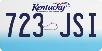 KY license plate 723JSI