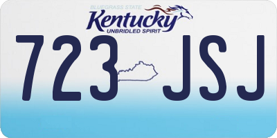 KY license plate 723JSJ