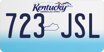 KY license plate 723JSL