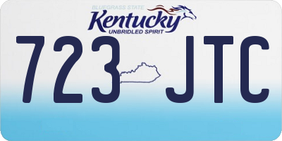 KY license plate 723JTC