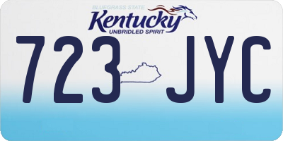 KY license plate 723JYC