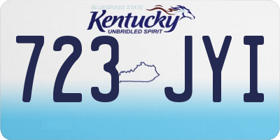 KY license plate 723JYI
