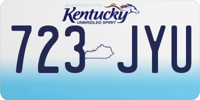 KY license plate 723JYU