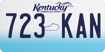 KY license plate 723KAN