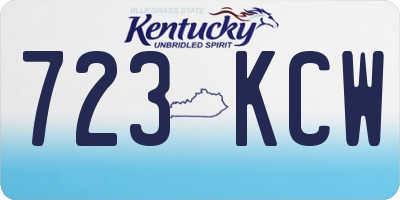 KY license plate 723KCW