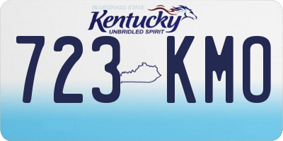 KY license plate 723KMO