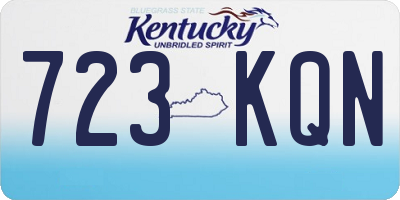 KY license plate 723KQN