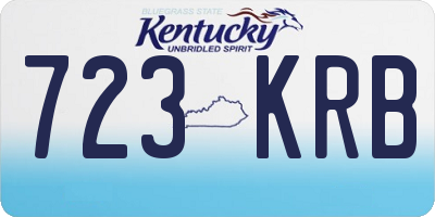 KY license plate 723KRB
