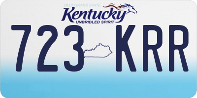 KY license plate 723KRR