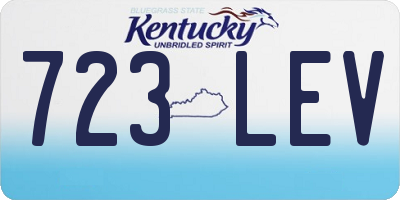 KY license plate 723LEV