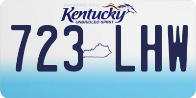 KY license plate 723LHW