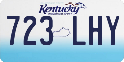 KY license plate 723LHY