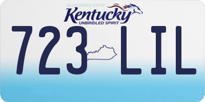 KY license plate 723LIL