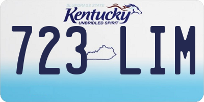KY license plate 723LIM