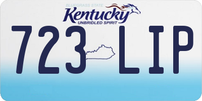 KY license plate 723LIP