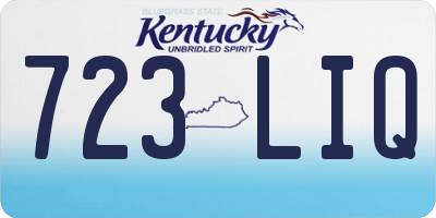 KY license plate 723LIQ