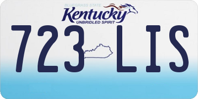 KY license plate 723LIS