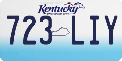 KY license plate 723LIY