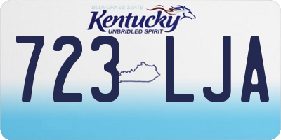 KY license plate 723LJA
