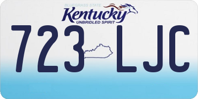 KY license plate 723LJC