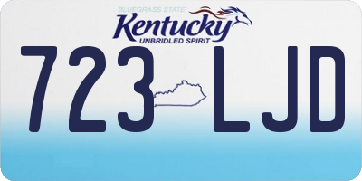 KY license plate 723LJD