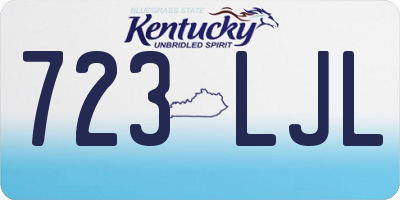 KY license plate 723LJL
