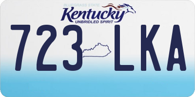 KY license plate 723LKA