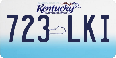 KY license plate 723LKI