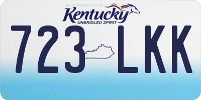 KY license plate 723LKK
