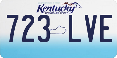 KY license plate 723LVE