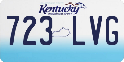 KY license plate 723LVG