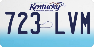 KY license plate 723LVM