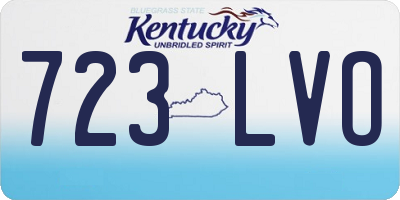 KY license plate 723LVO