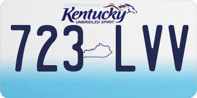 KY license plate 723LVV