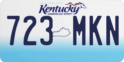 KY license plate 723MKN
