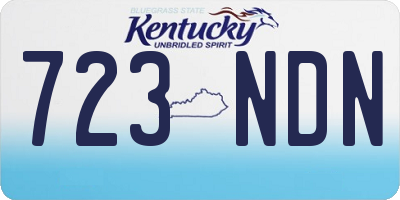 KY license plate 723NDN