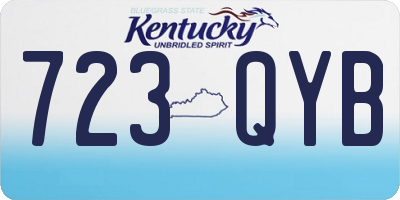 KY license plate 723QYB