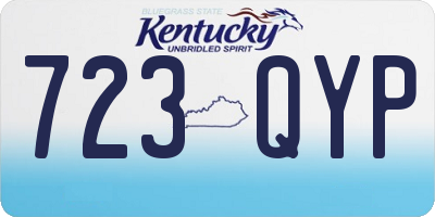 KY license plate 723QYP