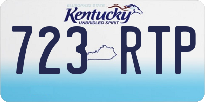 KY license plate 723RTP