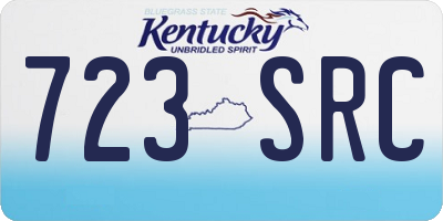 KY license plate 723SRC