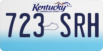 KY license plate 723SRH