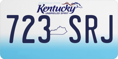 KY license plate 723SRJ